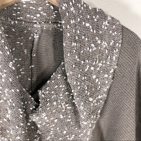 Cowl neck mixed media textured slouchy dolman short sleeve sw… - Picture 5 of 9